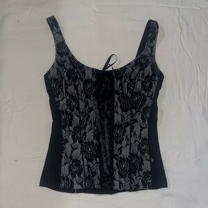Royal Bones lacey corset top